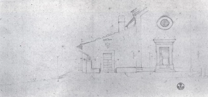 La chiesa di S. Andrea in Castiglioncello, 1862 - studio